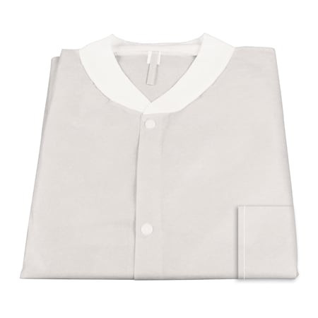 Lab Coat W/ Pockets: WHITE Small